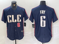 David Fry #6 Cleveland Guardians 2024 Number City Connect Limited Jersey - Navy