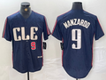 Kyle Manzardo #9 Cleveland Guardians 2024 Number City Connect Limited Stitc Jersey - Navy