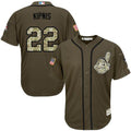 Jason Kipnis #22 Cleveland Indians Salute To Service Limited Jersey - Green