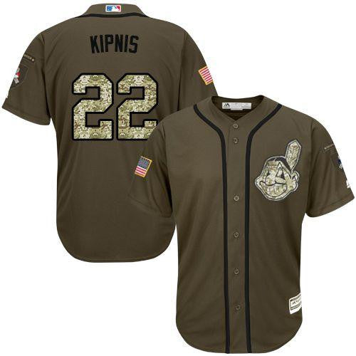 Jason Kipnis #22 Cleveland Indians Salute To Service Limited Jersey - Green