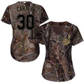 Joe Carter #30 Cleveland Indians Womens Realtree Limited Cool Base Baseball Jersey - Camo