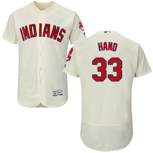 Brad Hand #33 Cleveland Indians Flexbase Authentic Baseball Jersey - Cream