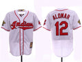 Roberto Alomar #12 Cleveland Indians 1995 World Series Cooperstown Collect Limited Jersey - White