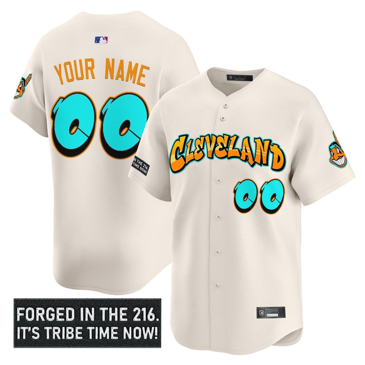 Cleveland Indians 'Graffiti Ink Edition' Vapor Premier Limited Custom Jersey