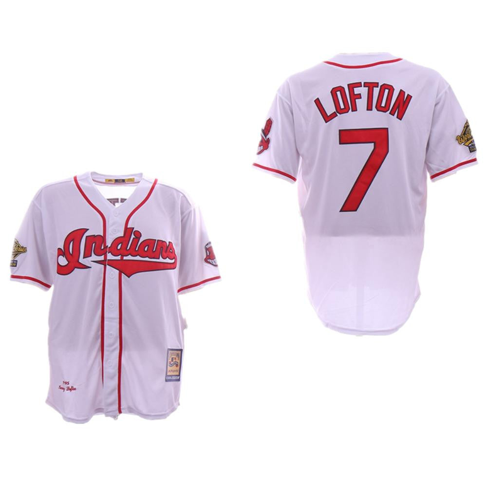 Kenny Lofton #7 Cleveland Indians Limited Throwback Jersey - White