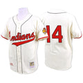 Larry Doby #14 Cleveland Indians 1948 Limited Throwback Jersey - Cream