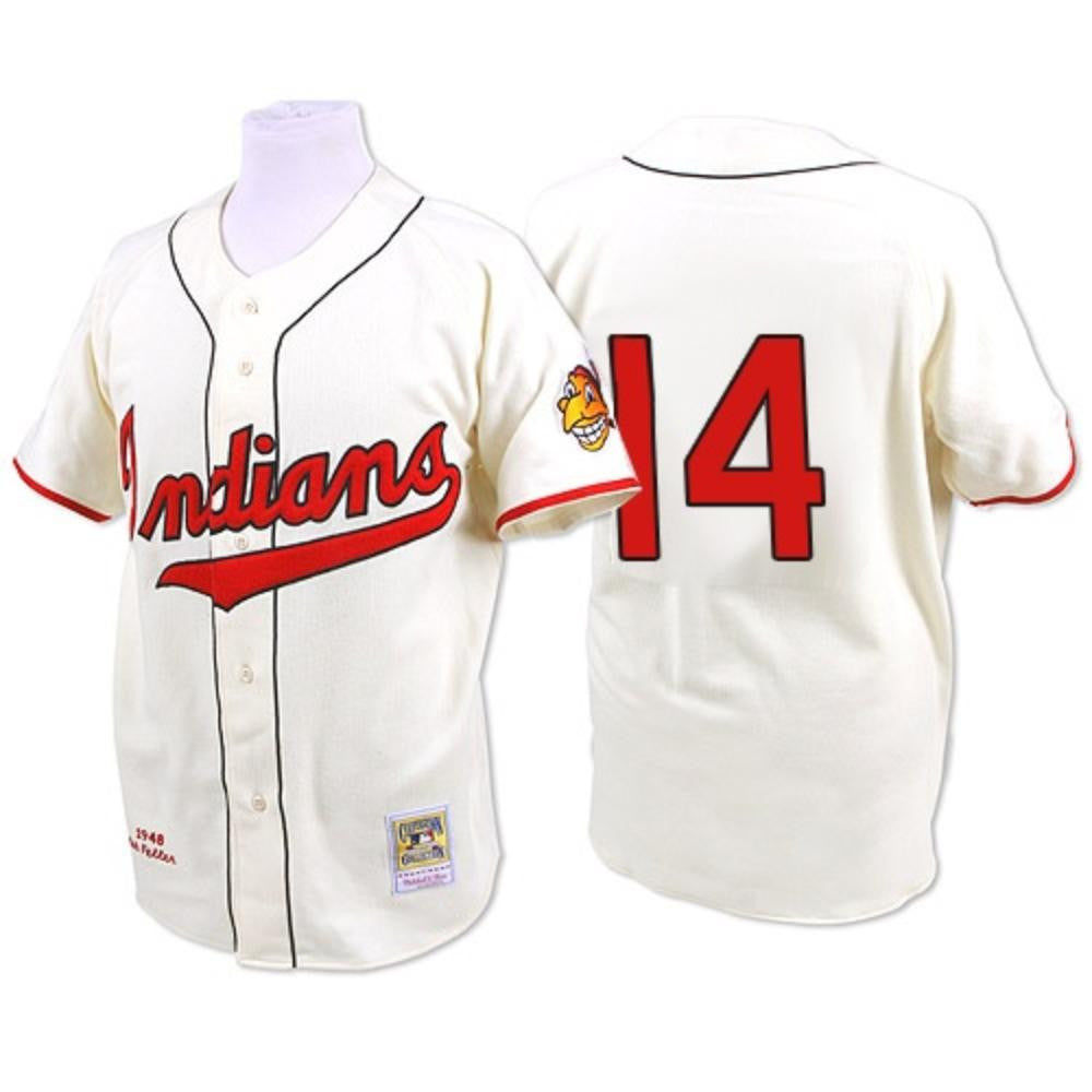Larry Doby #14 Cleveland Indians 1948 Limited Throwback Jersey - Cream