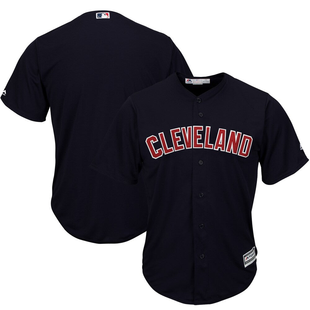 Cleveland Indians Majestic Tall Big Alternate Limited Cool Base Team Jersey - Navy