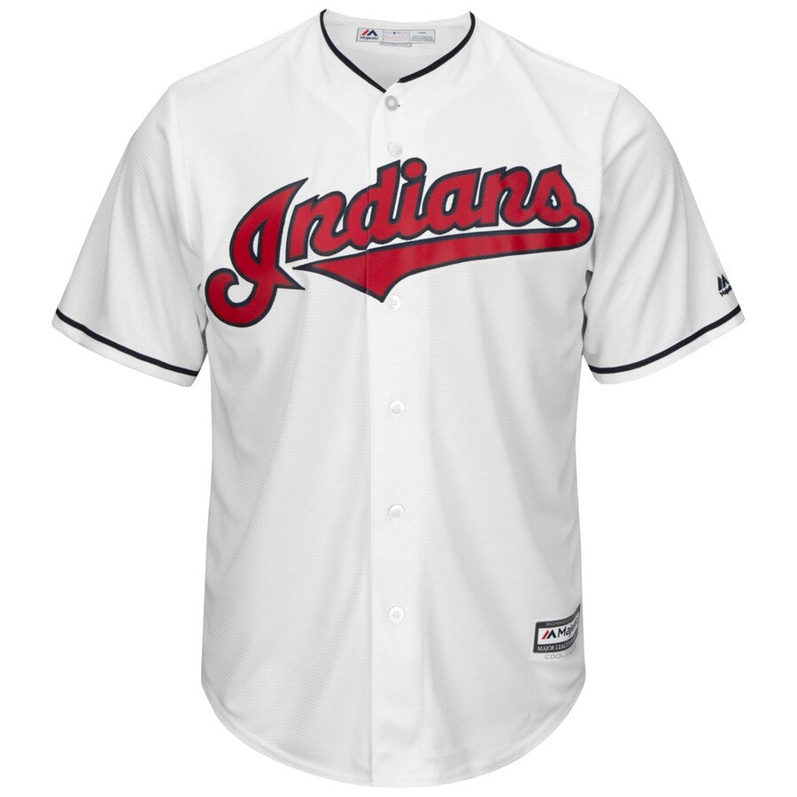 Cleveland Indians Majestic Big And Tall Home Limited Cool Base Team Jersey - White
