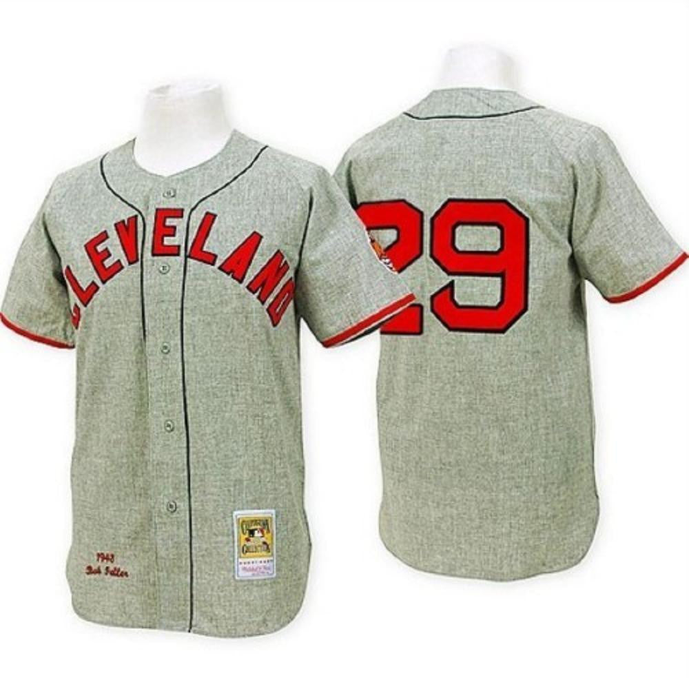 Cleveland Indians 1948 Satchel Paige Limited Throwback Jersey - Gray