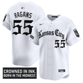 Cole Ragans #55 Kansas City Royals Gothic Crown Edition Vapor Wh Limited Jersey