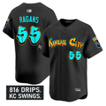 Cole Ragans #55 Kansas City Royals Graffiti Crown Drop Limited Jersey