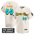 Cole Ragans #55 Kansas City Royals Graffiti Crown Drop Limited Jersey - Royal