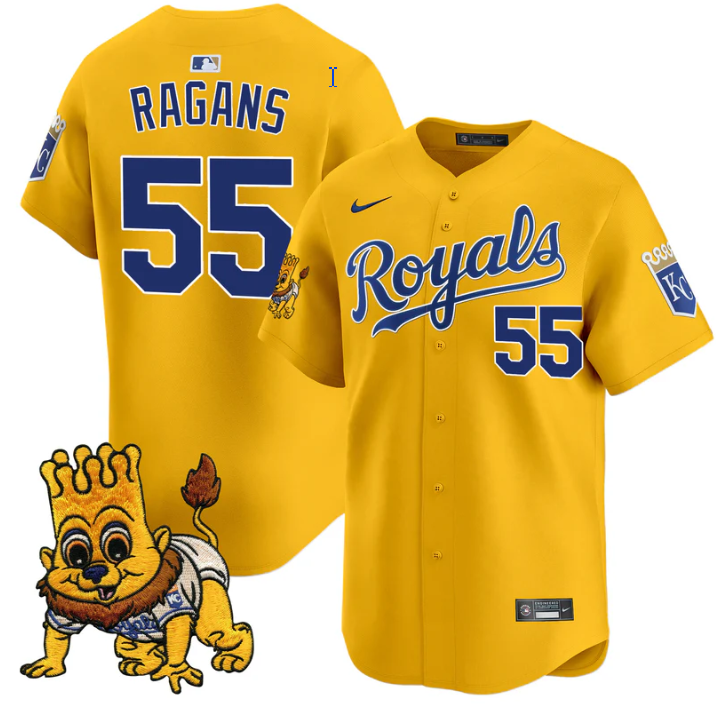 Cole Ragans #55 Kansas City Royals Sluggerrr Patch Vapor Premier Limited Jersey