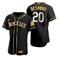 Ian Desmond #20 Colorado Rockies Brandedition Black Gift Rockies Fans Limited Jersey - Golden