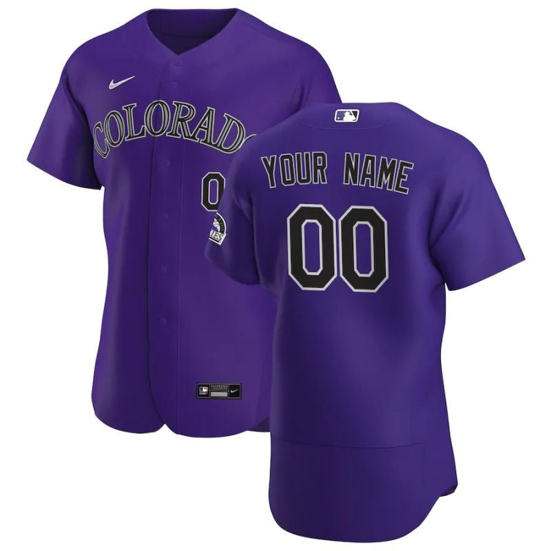 Colorado Rockies 2020 Personalized Limited Custom Jersey - Purple
