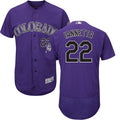 Chris Iannetta #22 Colorado Rockies Flexbase Authentic Baseball Jersey - Purple