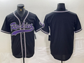 Colorado Rockies Blank Patch Limited Cool Base Baseball Jersey - Black