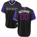 Colorado Rockies Majestic 2020 Players Weekend Cool Base Pick A Player Roster Limited Jersey - Black Purple