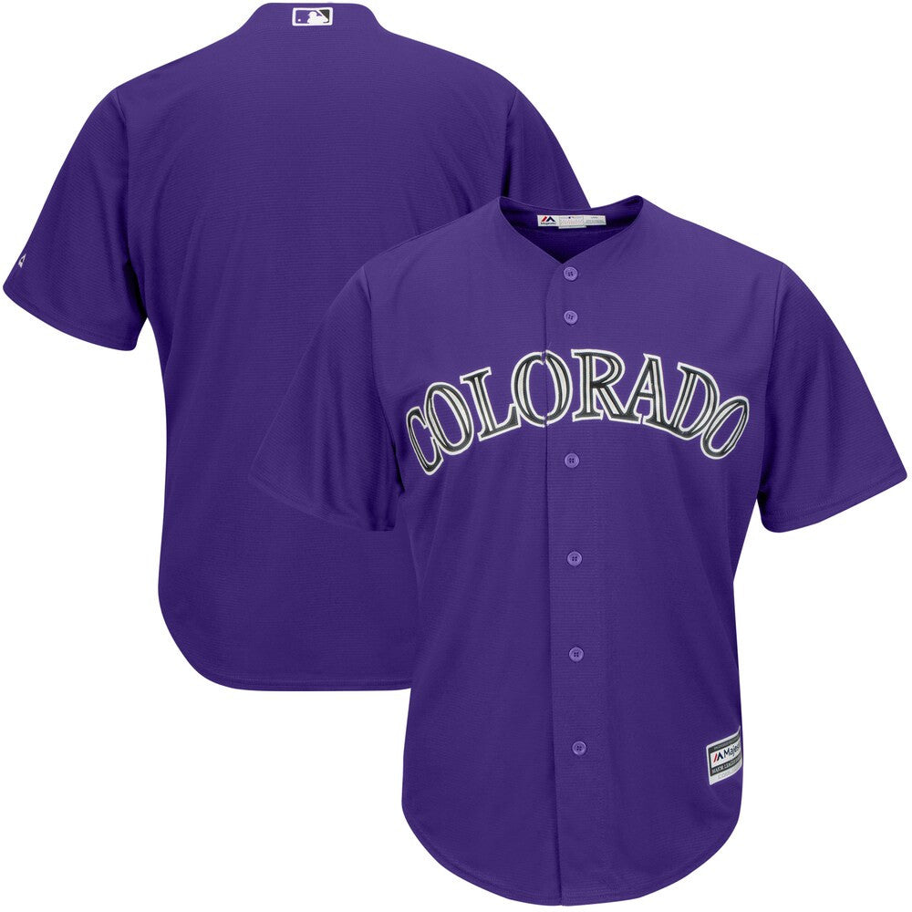 Colorado Rockies Majestic Alternate Limited Cool Base Team Jersey - Purple