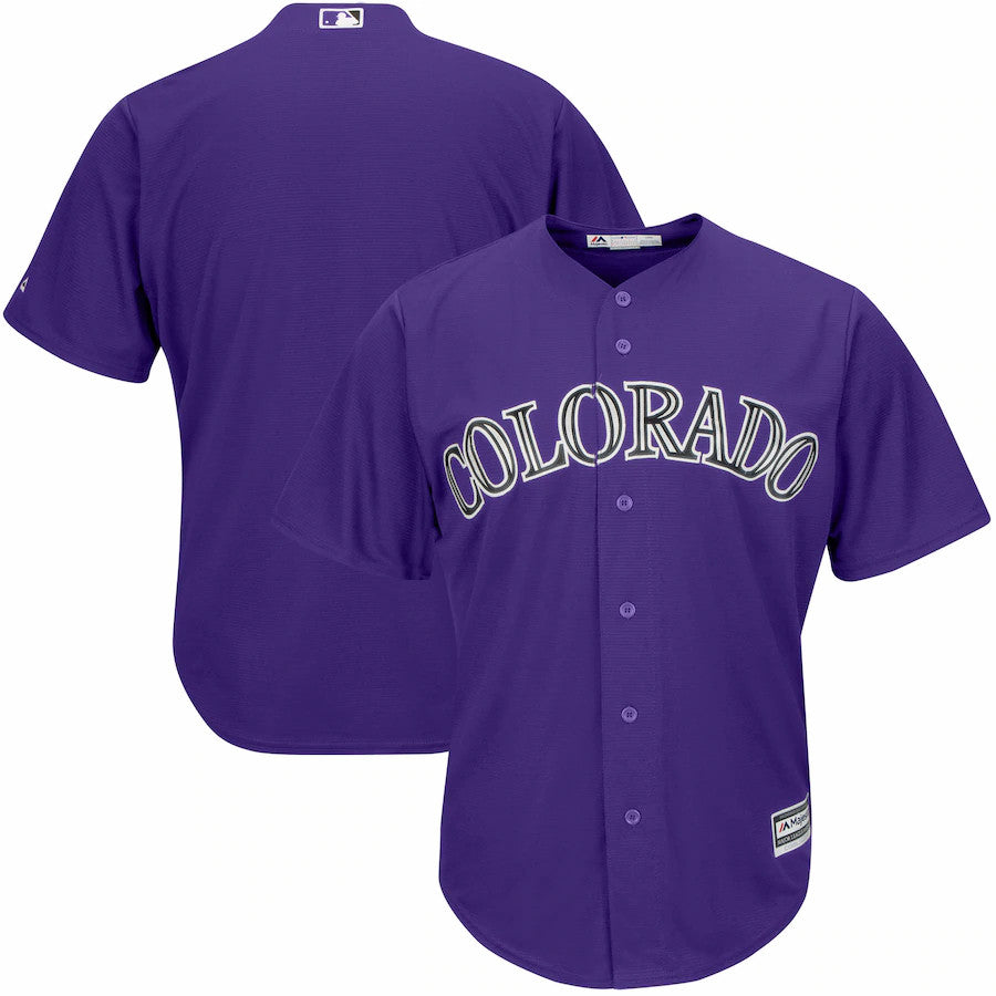 Colorado Rockies Majestic Alternate Cool Base Team Limited Jersey - Purple