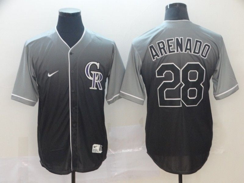 Nolan Arenado #28 Colorado Rockies 2020 Limited Jersey - Black Grey