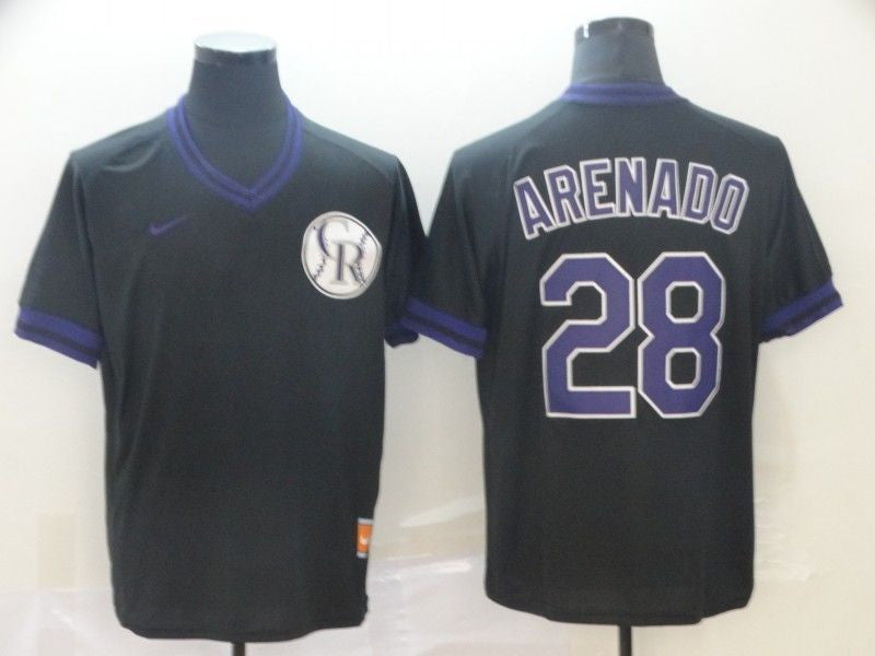Nolan Arenado #28 Colorado Rockies 2020 Limited Jersey - Black