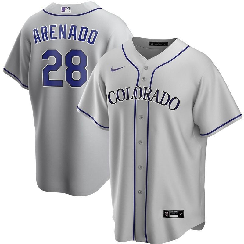 Nolan Arenado #28 Colorado Rockies 2020 Limited Jersey - White
