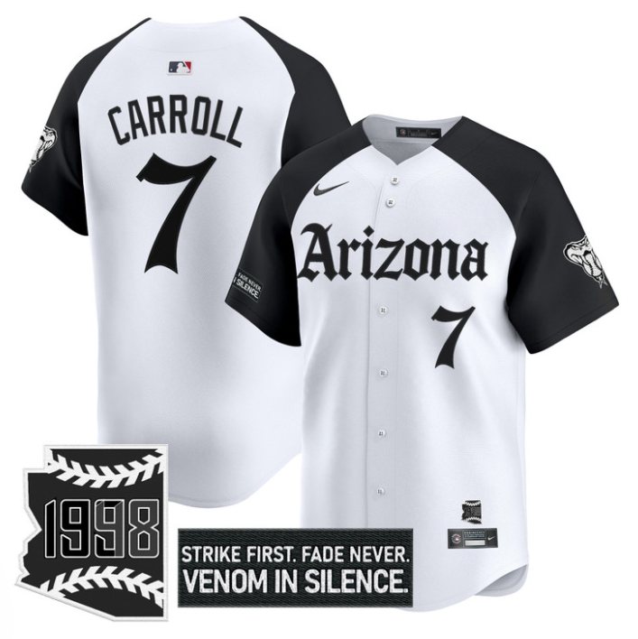 Corbin Carroll #7 Arizona Diamondbacks Gothic Desert Fang Edition Alterna Limited Jersey