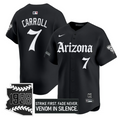 Corbin Carroll #7 Arizona Diamondbacks Gothic Desert Fang Edition Limited Jersey - Black