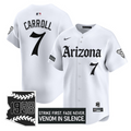 Corbin Carroll #7 Arizona Diamondbacks Gothic Desert Fang Edition Limited Jersey - White