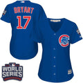 Kris Bryant #17 Chicago Cubs Womens 2016 Alternate World Series Bound Limited Jersey - Blue