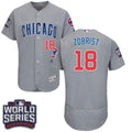 Ben Zobrist #18 Chicago Cubs 2016 Flexbase Authentic Road World Series Bound Jersey - Grey
