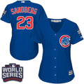 Ryne Sandberg #23 Chicago Cubs Womens 2016 Alternate World Series Bound Limited Jersey - Blue
