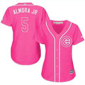 Albert Almora Jr #5 Chicago Cubs Womens Fashion Limited Baseball Jersey - Pink