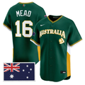 Curtis Mead #16 2026 Team Australia World Limited Baseball Jersey
