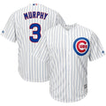 Daniel Murphy Chicago Cubs Majestic Home Limited Cool Base Player Jersey - White Royal