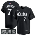 Dansby Swanson #7 Chicago Cubs Gothic North Side Edition Vapor Limited St Jersey