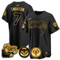 Dansby Swanson #7 Chicago Cubs Harry Caray Holy Cow Patch Premier Limited Jersey