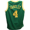 Adrian Dantley Autographed/Signed Replica Pro Style Green Jersey Beckett