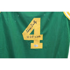 Adrian Dantley Autographed/Signed Replica Pro Style Green Jersey Beckett