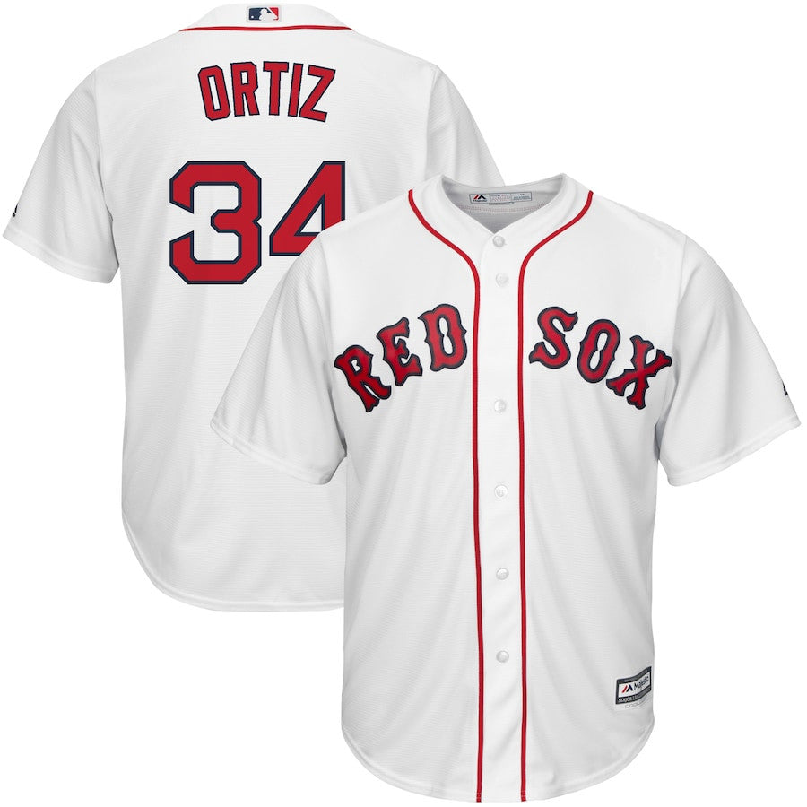 David Ortiz #34 Boston Red Sox Majestic Home Limited Cool Base Player Jersey - White