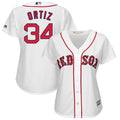 David Ortiz #34 Boston Red Sox Majestic Womens Limited Cool Base Player Jersey - White