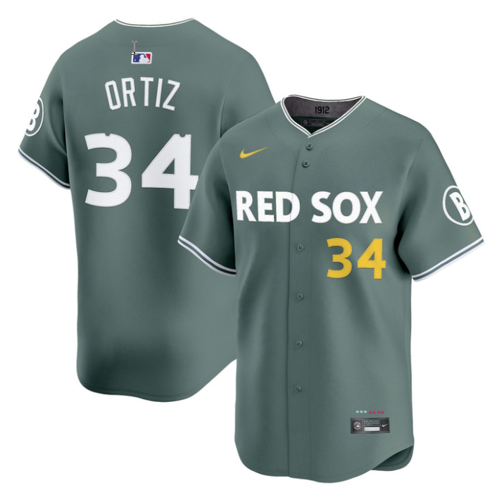 David Ortiz #34 Boston Red Sox 2025 City Connect Vapor Premier Limited V2 Jersey