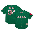 David Ortiz #34 Boston Red Sox Throwback Cooperstown Limited Jersey - Green