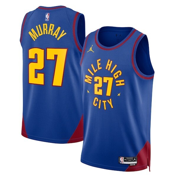 Denver Nuggets Jordan Statement Edition Swingman Jersey - Blue - Jamal Murray - Unisex