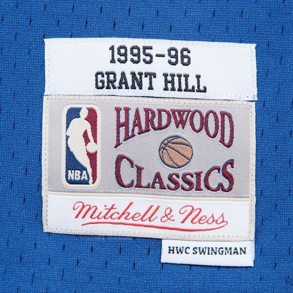 Detroit Pistons Mitchell & Ness Swingman Jersey Road Grant Hill 1995-96