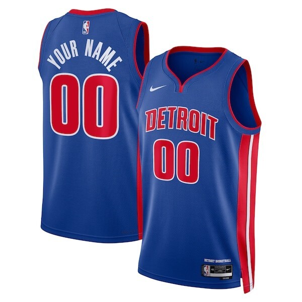 Detroit Pistons Nike Icon Swingman Jersey - Custom - Unisex