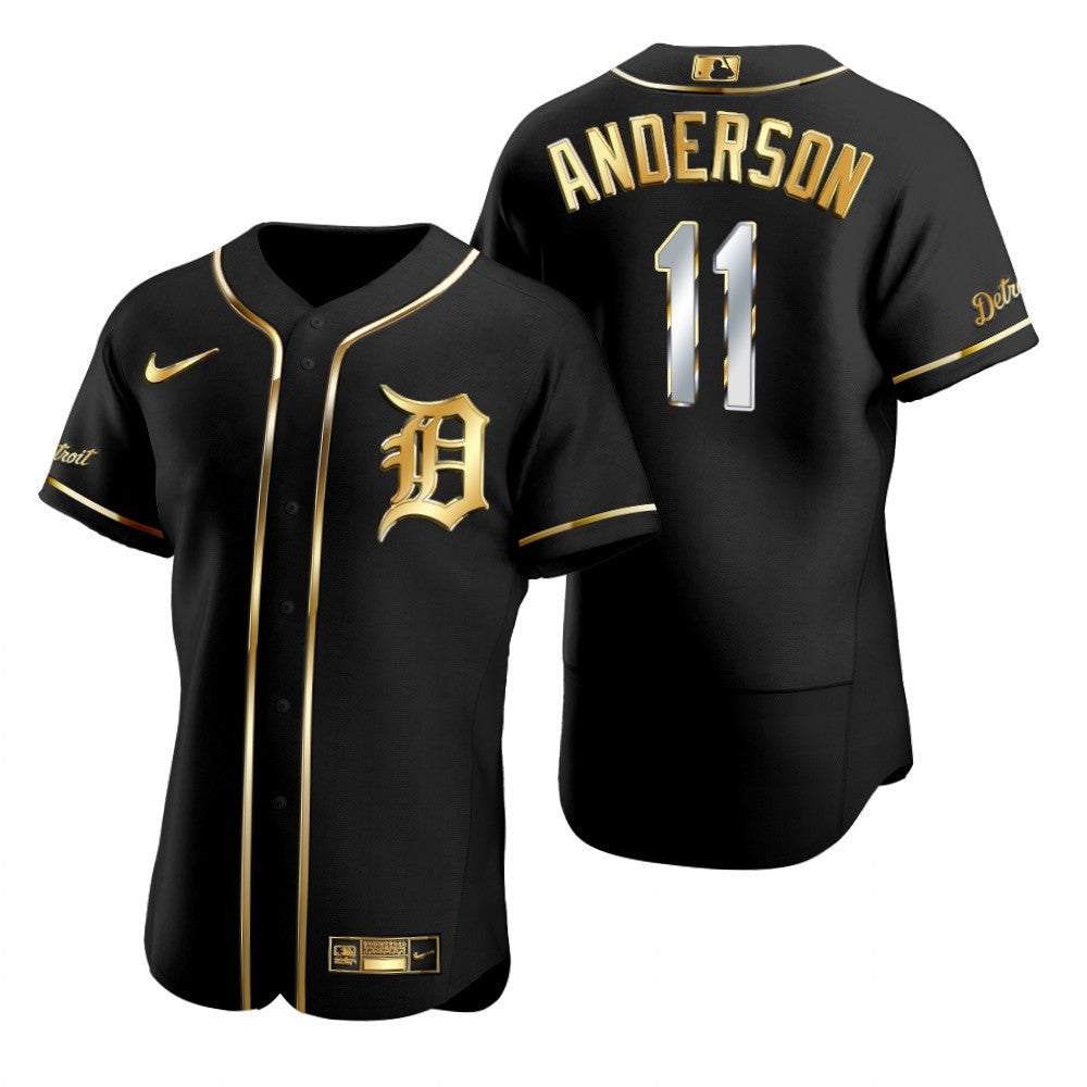 Sparky Anderson #11 Detroit Tigers Brandedition Black Gift Tigers Fans Limited Jersey - Golden