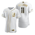 Sparky Anderson #11 Detroit Tigers Brandedition White Gift Tigers Fans Limited Jersey - Golden